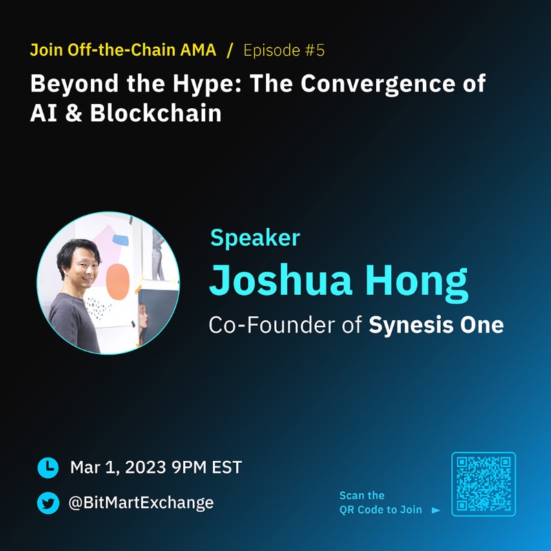BitMartExchange's tweet photo. 💎 500 $USDT #Giveaway to Listeners 💎

1⃣️ Follow us, quote RT with a question about #AI &amp; #blockchain, tag 3 friends
2⃣️ Sign up: https://t.co/29L9ZoKSRZ
3⃣️ Set reminder &amp; tune in: https://t.co/bGWC5OYFra

10 lucky users joining the Q&amp;A during #AMA will each win 50 USDT 🎁