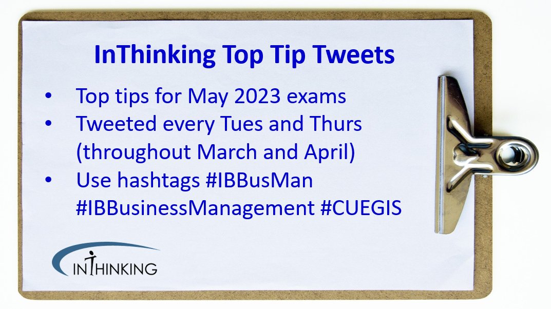 PaulHoang88's tweet photo. Starting this Thurs - a completely free service to support #IBBusinessManagement students taking #IBBusMan exams in M23. Our DP2 students have never taken external exams (COVID-era) so this is their first time. Please tell your students about this.
Tues & Thurs Top Tip Tweets! https://t.co/wZ28NJEWxF
