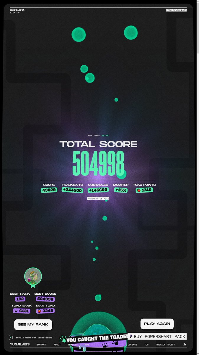 boredboosting's tweet photo. WOW we just did a Tier 1 500k+ score 😍🚀

100% Guaranteed companion trait! 🏆✅

DM us now to get started! Dont sleep on them 😉

#lickthetoad  #dookeydash #dookeydashboosting #BAYC https://t.co/s0efMcfjOr