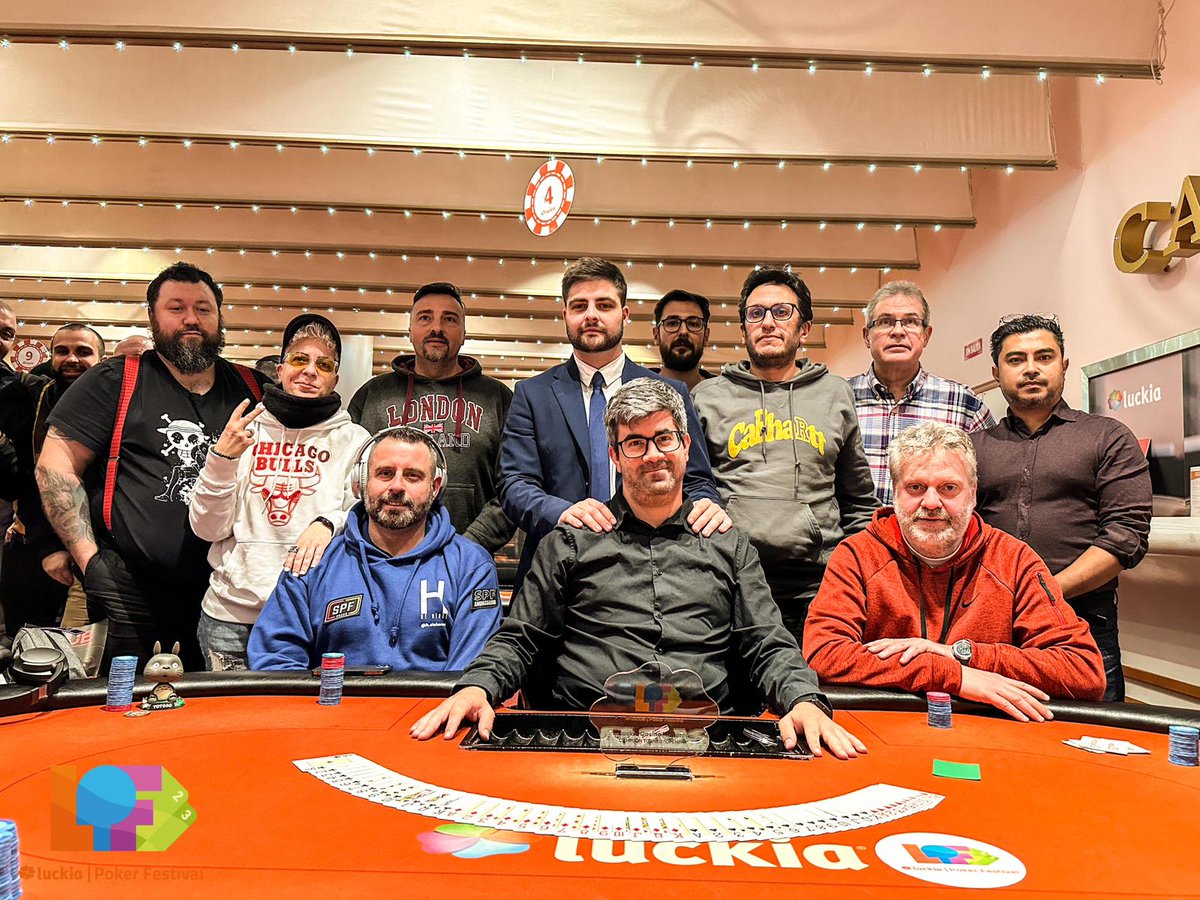 LuckiaPokerFest's tweet photo. 🙌🏼Mesa Final Opening🙌🏼

Estos son los protagonistas de la primera mesa final de la semana en @CasinoMallorca.

Suerte a todos!🍀

#LuckiaPokerFestival #LPF100kGTD #LPF2023 https://t.co/sCUwXOmur6