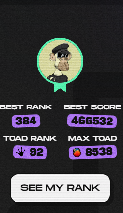 boredboosting's tweet photo. Did someone say top 100 Toad?!

100% Guaranteed companion trait! 🏆✅

DM us now to get started! Dont sleep on them 😉

#lickthetoad  #dookeydash #dookeydashboosting #BAYC https://t.co/boKPaFLyPC