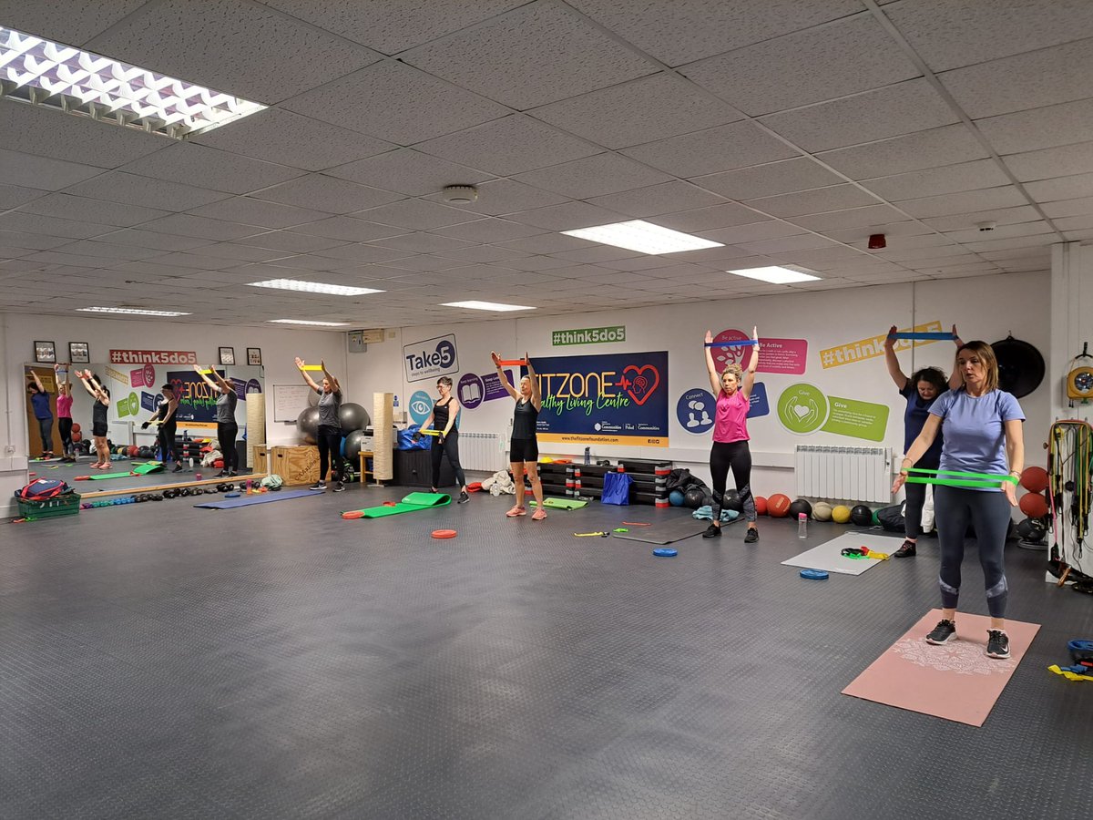 FitzoneThe's tweet photo. Busy day today with HIM mens group, Ladies Resistance Bands and kids Funtastics with lots happening #HealthyEating #kidsfun #MentalHealthMatters #physicalactivity https://t.co/KIEytJHcM7