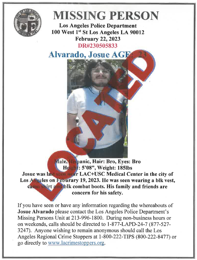 LAPD Missing Persons Unit tweet media