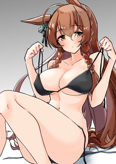 ウマ娘 黒水着セレクション
#今月描いた絵を晒そう 