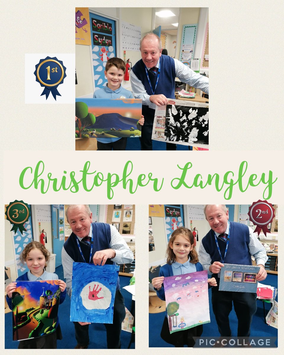 Our amazing winners, ardderchog! 🌟 The children will treasure these prizes forever. Diolch <a href="/ChrisWLangley/">CWL 🖼️</a>. 🎨👨‍🎨👩‍🎨