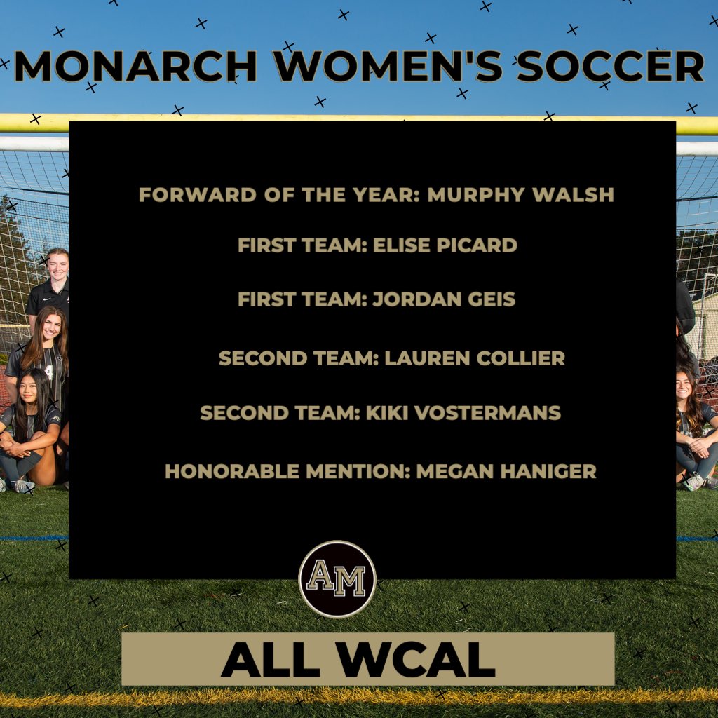 AMHS Athletics (@amhsathletics) on Twitter photo Congratulations to our <a href="/mittywsoccer/">AMHS Women's Soccer</a> players who were named to All WCAL teams today. #GoMonarchs Congratulations to our <a href="/mittywsoccer/">AMHS Women's Soccer</a> players who were named to All WCAL teams today. #GoMonarchs