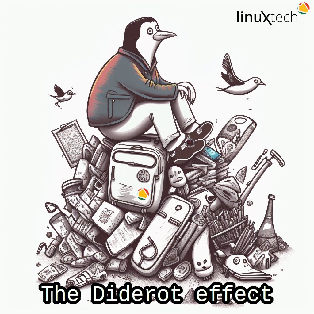 Linuxtechpt's tweet photo. O efeito Diderot no mundo Linux chama-se Distro Hopping 😄. Já sofri dele também! É só instalar a primeira distribuição.
Quantos é que sofrem do mesmo? 👇

#linux #linuxtech #distrohopping #dideroteffect https://t.co/NPzkaBAZF6
