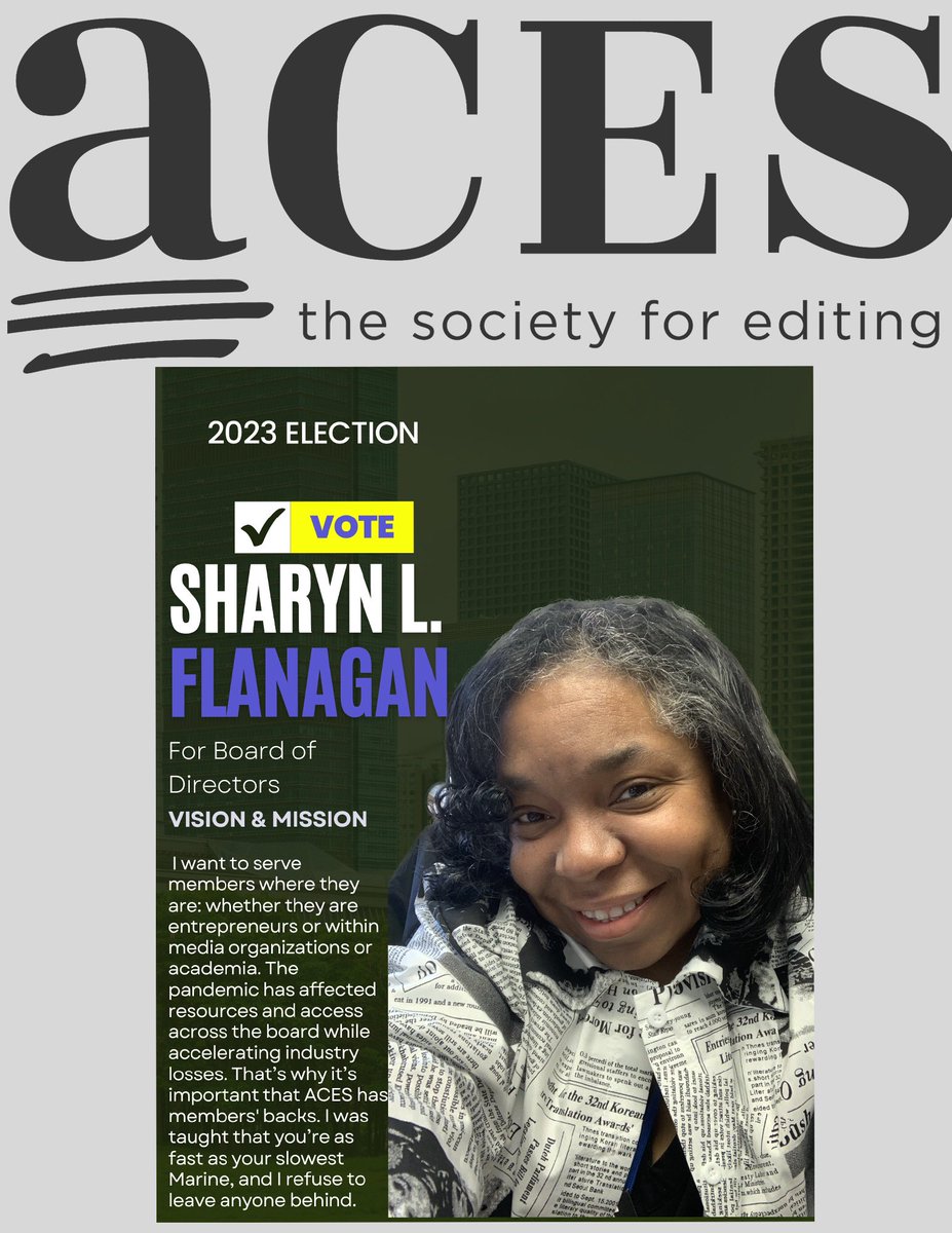 ShayTorie's tweet image. #Edibuddies who are @ACESEditors members: If you haven&apos;t voted in the Board of Directors election, you still have another day!

I&apos;m running for the board along with many other great candidates.

Polls will now close Feb. 28 at noon ET. Please vote! 🗳️