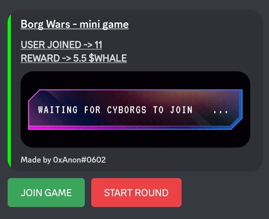 shellsignal's tweet photo. Our newest Pixelborgs mini game "BORG-WARS" is live on our discord💥
compare your Pixelborgs, win $whale, & climb the leaderboards for monthly rewards 🎁
Join our server & see the latest announcement for details:
https://t.co/kKQ8aD145h
#HBARNFTs #HBAR
Coded by @0xAnon0602 https://t.co/3RYUxeDNOq