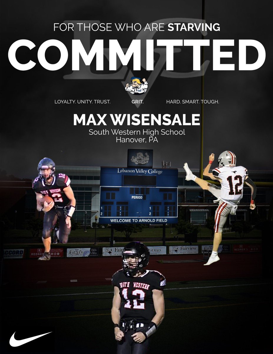 Max_wisensale's tweet image. I’m very happy to announce that I have committed to Lebanon Valley College to further my academic and athletic career. Thank you to my Coaches, friends and family for the continued support. @LVCFootball @CoachThompsonCT @mustangs_swfb @TonyShermeyer @tom_trone