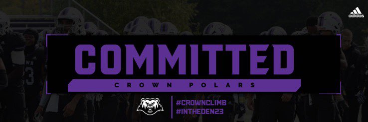 Just wanna thank god for the gifts and abilities he’s given me and letting me play at the next level thank you to all my friends family and supporters for being there with me through it all i am 1000% committed to crown college this will be my new home in fall #gopolars
