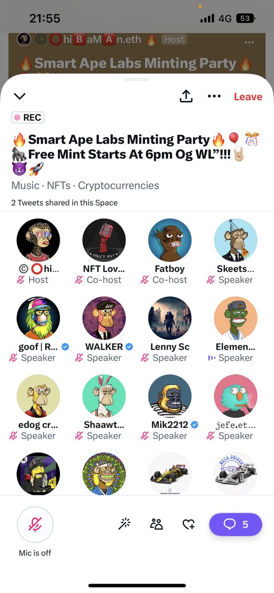 SkeetsANC's tweet photo. The @SmartApesLabs minting party was lit last night 🔥 fantastic community and some great people! 🙏🏻
Bring on reveal!! 👀
#NFTCommunity #NFT #Smartape #web3 LFG 🚀
🥸 https://t.co/E1VI1PXbea