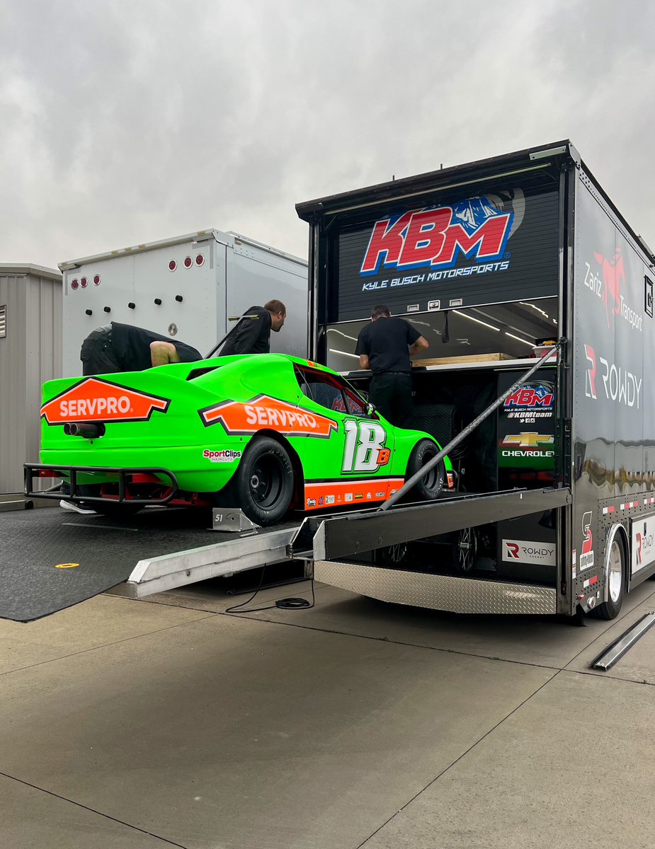 Loaded up and ready for my first race at the Bullring this weekend ‼️ thanks for letting me borrow your hauler <a href="/KyleBusch/">Kyle Busch</a> 😉