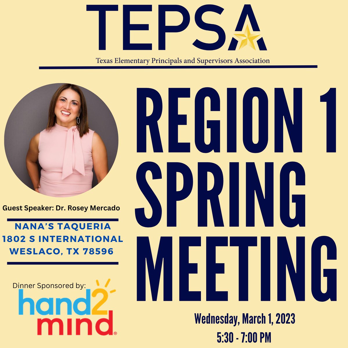 Spring Meeting this week! RSVP: tinyurl.com/2vnsrzx3 #WeLeadTX