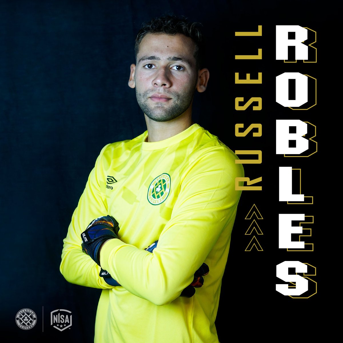 SavCloversFC's tweet photo. SIGNED ☘️

Russell Robles signs for Savannah Clovers FC as goalkeeper wearing #12! ☘️ 

Pending @NISASOCCER and USSF Approval. https://t.co/aYpc2cpJQO