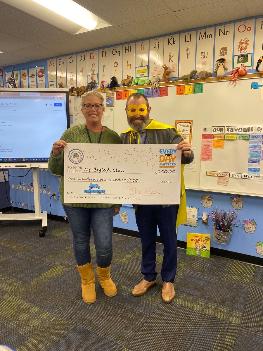 db_dolphins's tweet photo. Congratulations to Mrs. Begley’s class for having 97% attendance for last month!! #AttendanceMatters #Superstars #ClassRewards #WhatWillYouLearnToday https://t.co/XR9yNSJyXf