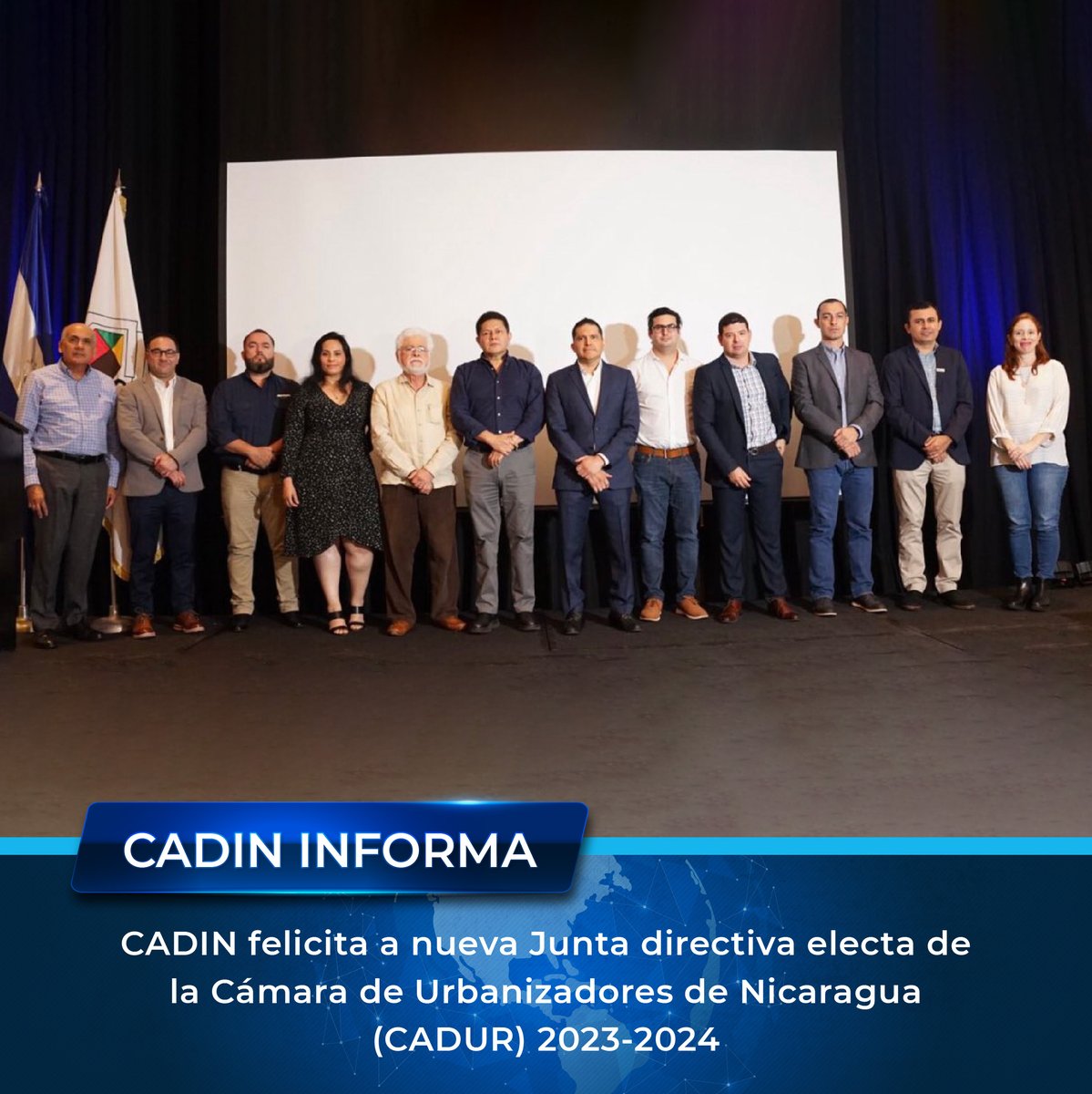 🥳 𝗙𝗲𝗹𝗶𝗰𝗶𝘁𝗮𝗺𝗼𝘀 𝗮 𝗹𝗮 𝗖á𝗺𝗮𝗿𝗮 𝗱𝗲 𝗨𝗿𝗯𝗮𝗻𝗶𝘇𝗮𝗱𝗼𝗿𝗲𝘀 𝗱𝗲 𝗡𝗶𝗰𝗮𝗿𝗮𝗴𝘂𝗮 (𝗖𝗔𝗗𝗨𝗥) 𝗽𝗼𝗿 𝗹𝗮 𝗿𝗲𝗰𝗶𝗲𝗻𝘁𝗲 𝗲𝗹𝗲𝗰𝗰𝗶ó𝗻 𝗱𝗲 𝘀𝘂 𝗻𝘂𝗲𝘃𝗮 𝗝𝘂𝗻𝘁𝗮 𝗗𝗶𝗿𝗲𝗰𝘁𝗶𝘃𝗮 𝗽𝗮𝗿𝗮 𝗲𝗹 𝗽𝗲𝗿í𝗼𝗱𝗼 𝟮𝟬𝟮𝟯-𝟮𝟬𝟮𝟰