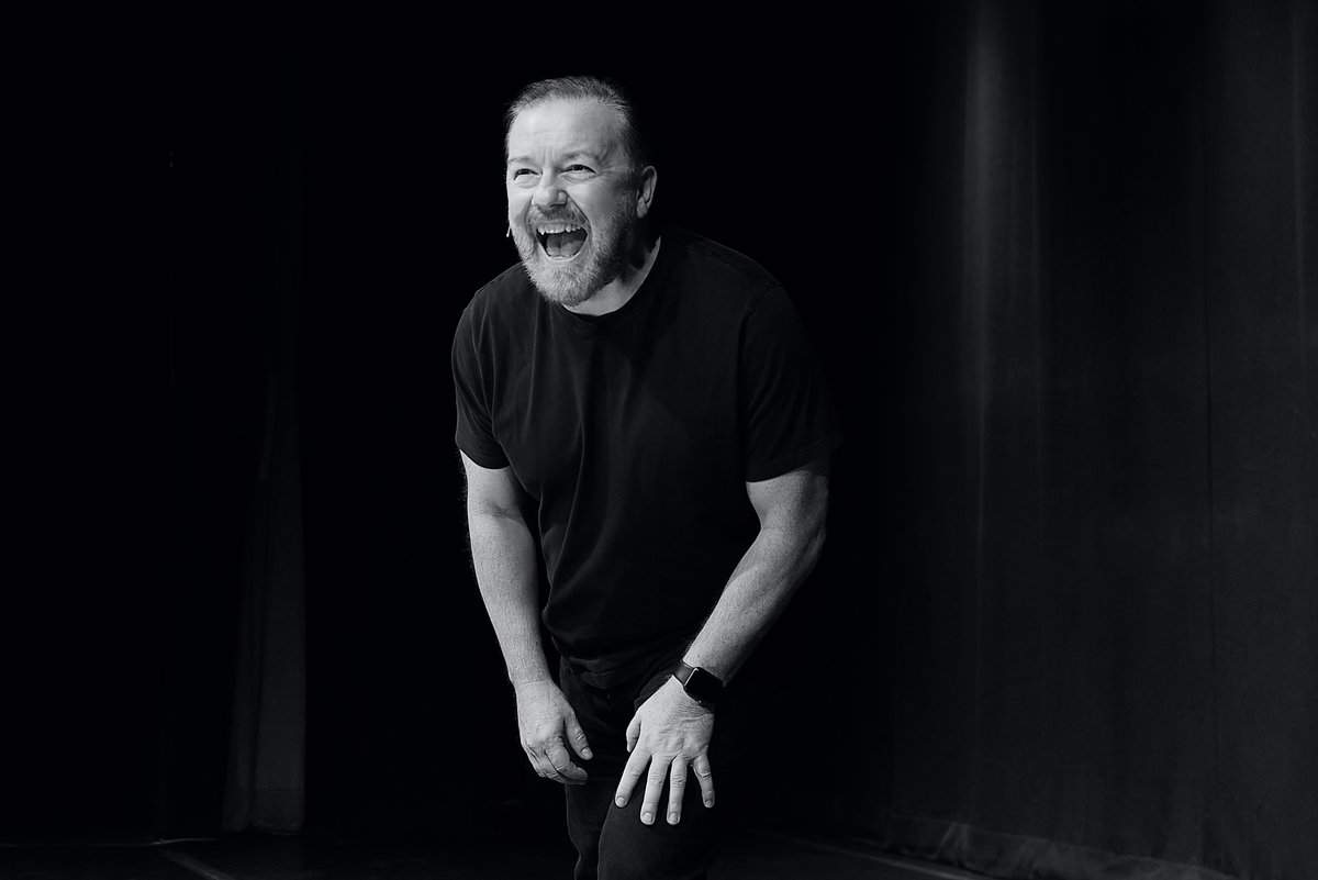 rickygervais's tweet photo. Just played The Anvil in Basingstoke. To be honest, it was a little top-up gig to try out a bit of new material and stay in shape for a big venue this weekend in Prague. It turned out to be one of my favourite gigs so far. Fucking great audience. Cheers. https://t.co/U7d40oKfae
