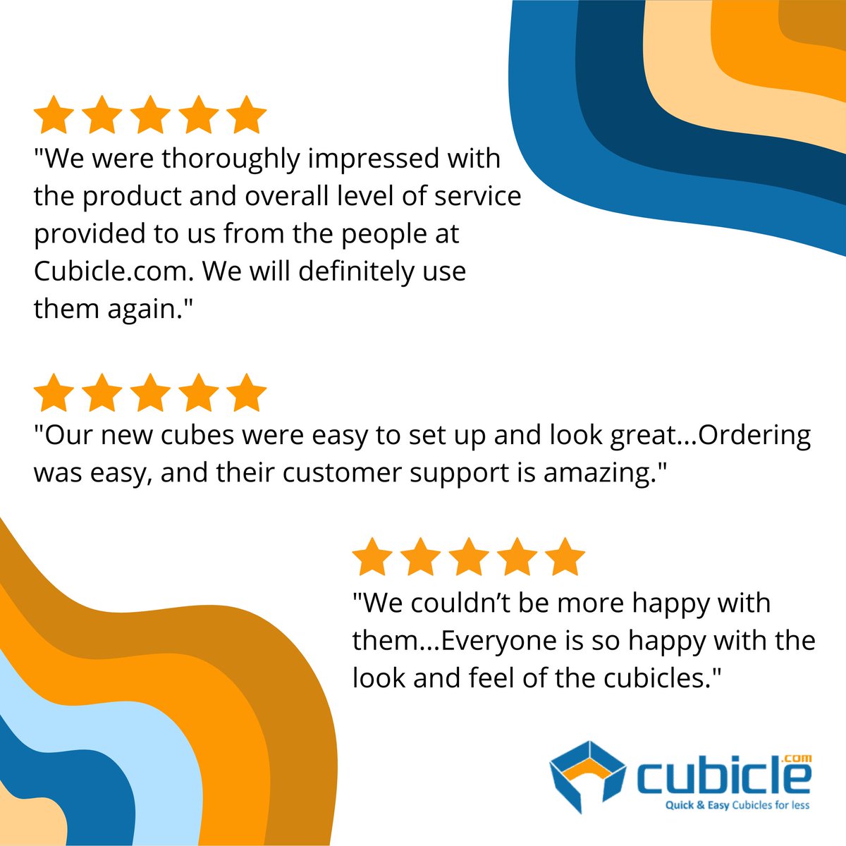 Curious about our quality and service? Hear what our customers have to say: cubicle.com/testimonials/

#cubicle #cubicles #officedesign #worksapce #workspaces #officeorganization