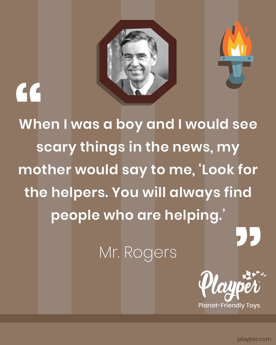 PlayperKids's tweet photo. Wise words from a wise man.
#quotesforkids #mrrogers #imaginativeplay #playbasedlearning #steamtoys #STEAM #STEM #STEMtoys #learningthroughplay #homeschool #teacher https://t.co/2pGFZax6fw