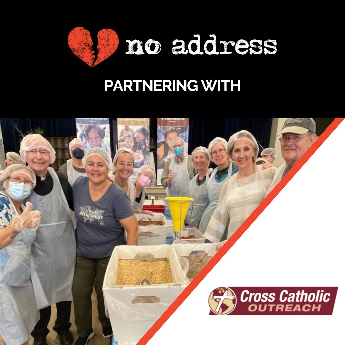 NoAddressMovie's tweet photo. Cross Catholic Outreach is one of the many organizations that have partnered with No Address. Visit our website to learn more about their programs and services.  #EndHomelessness #ExperiencingHomelessness #NoAddress #NoAddressMovie #RobertCraigFilms #RoughDiamondProductions https://t.co/Skcx0w66wf
