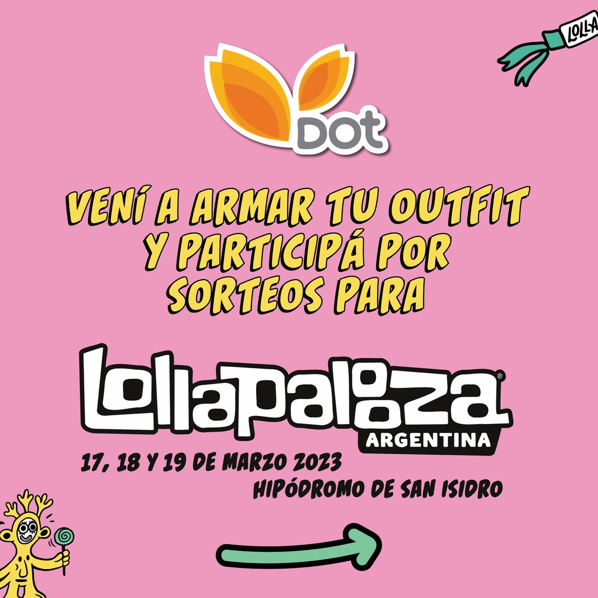 Dot_Baires's tweet photo. Ya se empieza a pensar el look perfecto para #lollaar y, como siempre, lo encontrás en DOT! @lollapaloozaar https://t.co/SJLWJfE29t