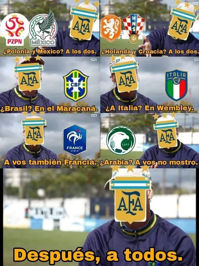 FinoYossen's tweet image. ¿Copa América? A vos te gané.
¿Finalissima? A vos te gané.
¿Arabia? A vos no mostro.
¿Mundial? A vos te gané.
¿The Best? A vos te gané.

A TODOS. GANAMOS TODO. ARGENTINA MI PAÍS.