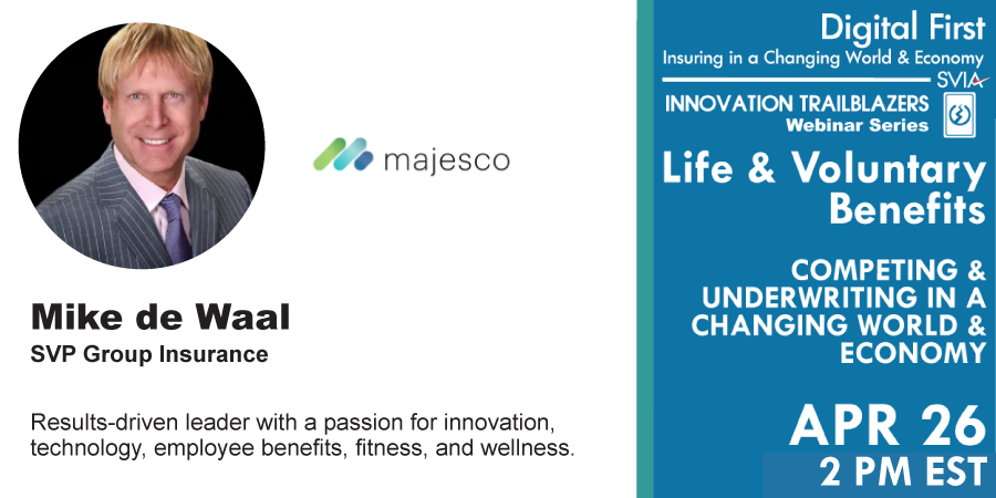 SVIAccelerator's tweet photo. Join Michael de Waal of @Majesco_Inc at Our Free #InsurTech #Webinar | Register Here → https://t.co/YVuprc0DHb | #DigitalFirst #FutureOfInsurance #InsuranceLeaders #Underwriting #Insurance2023 #SVIAEvents https://t.co/i36tP2M0Tr