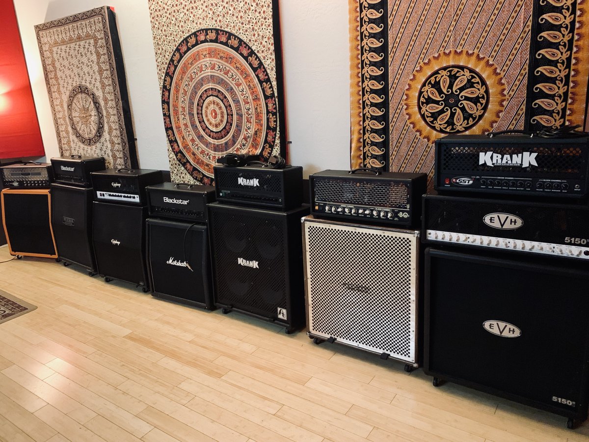 SERSoundworks's tweet photo. Which amp to choose...  We have plenty of choices in Studio R which can be booked for rehearsal or Recording with a talented engineer to guide you through your recording project. Amp up your sound with SER Soundworks! https://t.co/4GYxvsaxHG https://t.co/CJfkZH7Mft