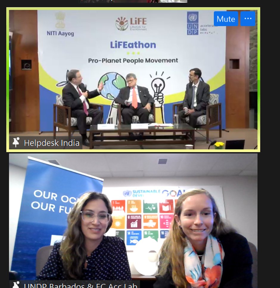 nikola_simpson's tweet photo. . @j_tenneb & I joined the #LiFEathon: Pro - Planet People movement with @UNDPIndia @ASteiner @NITIAayog where we touched on the role of unique knowledge systems of #indigenouspeoples + their respect for & connection to Earth as solns for a just transition to climate adaptation https://t.co/KroZBHoDGs