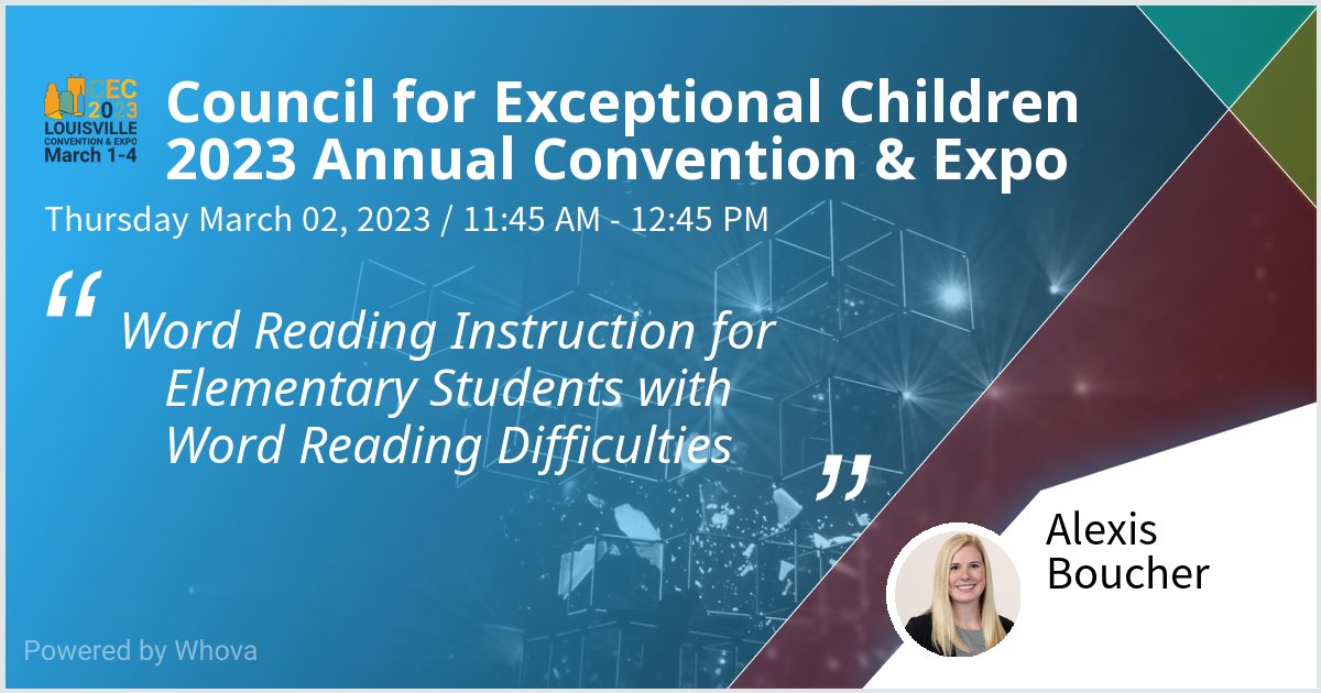 learn more about #wordreading instruction with me and @DrNathanClemens⁩ at #CEC2023