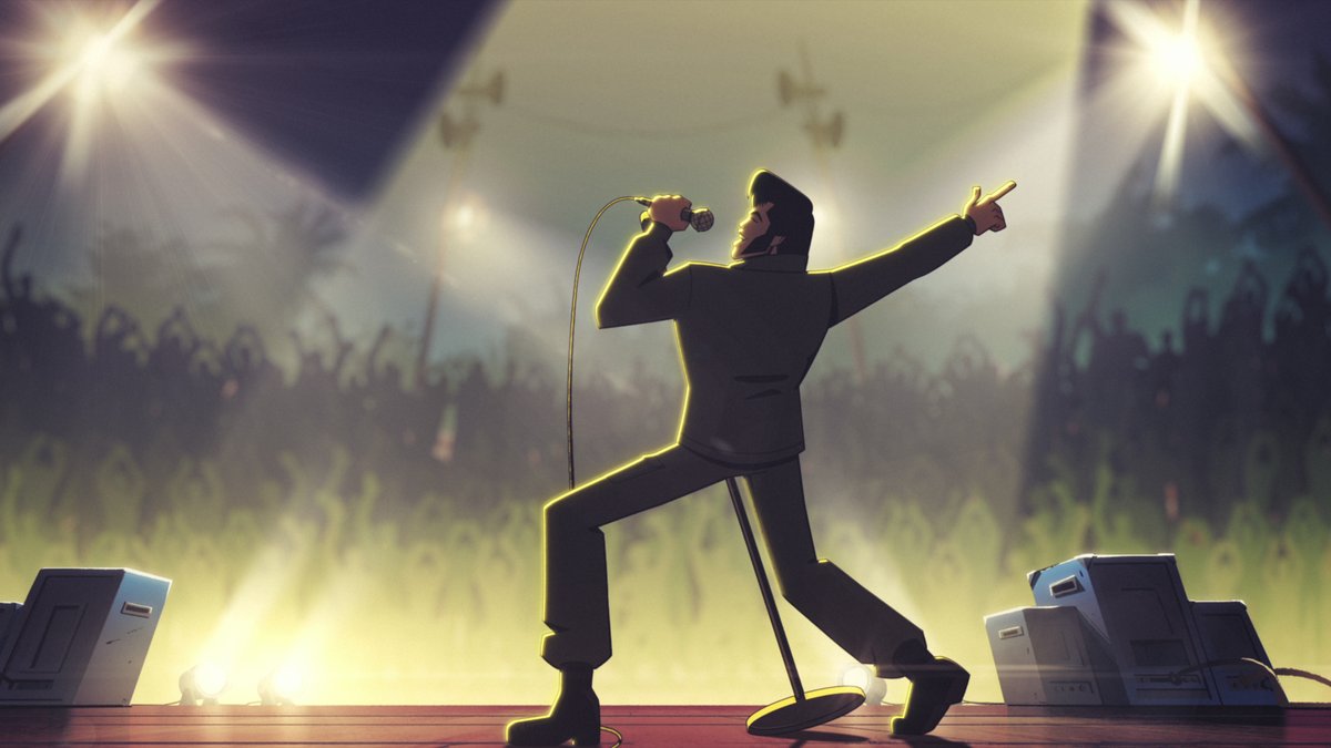 SonyAnimation's tweet image. From mic drop to drop kick, #AgentElvis is now fighting crime on @Netflix.