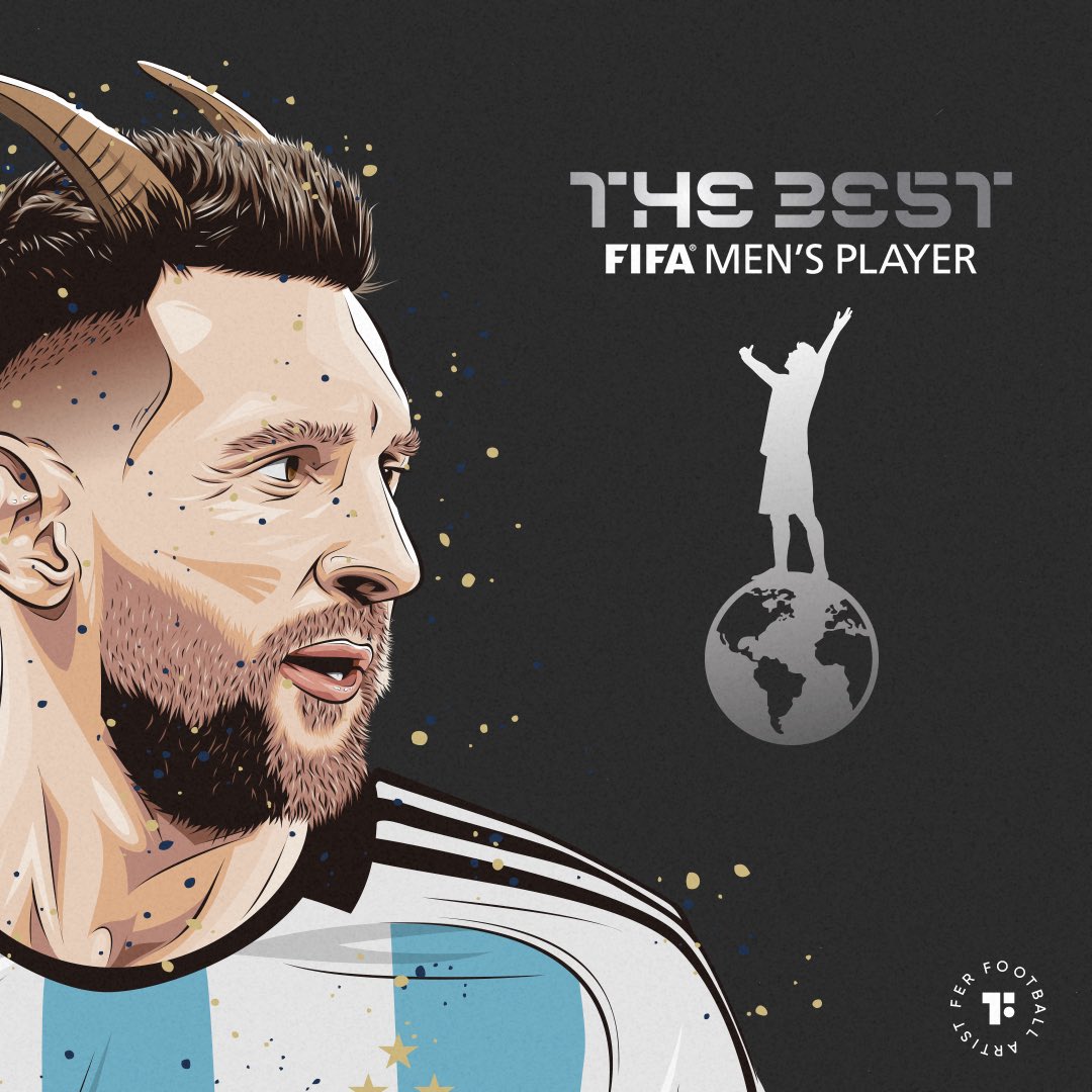 FeriTaboada's tweet photo. The Best 🐐
#LeoMessi #AFA #TheBest #FerTaboada #FerFootballArtist https://t.co/8hyiZlp2JY