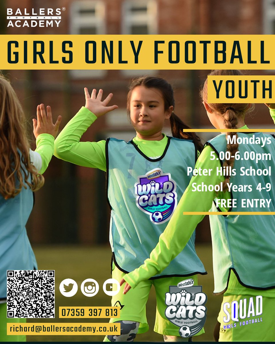 𝐅𝐑𝐄𝐄 - 𝐆𝐈𝐑𝐋𝐒 𝐎𝐍𝐋𝐘 𝐅𝐎𝐎𝐓𝐁𝐀𝐋𝐋
📅 Monday's 
📍@PHPrimarySchool 
🕔 5-6pm 

<a href="/CanadaWaterLdn/">Canada Water London</a> <a href="/Redriff_Primary/">Redriff Primary</a> @CompassSE16
@AlfredSalter <a href="/lb_southwark/">Southwark Council</a> <a href="/baconscollege/">Bacon's College</a> <a href="/CoLA_Southwark/">CityofLondonAcademy</a> <a href="/WorgInfo/">Our Rotherhithe</a> <a href="/WISE16/">What's on SE1 & SE16</a> <a href="/ActiveCN/">Active Communities Network</a> <a href="/GroupSe16/">Social awareness group SE16</a> @cosouthwark <a href="/ActiveSouthwark/">Active Southwark</a> <a href="/SouthwarkYAs/">SouthwarkYA's 💙</a>