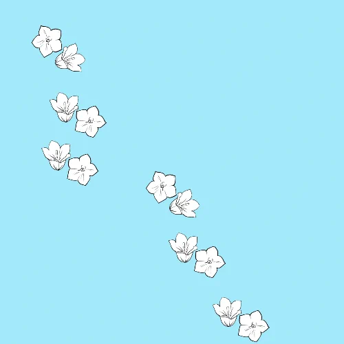 お花のブラシ作った 