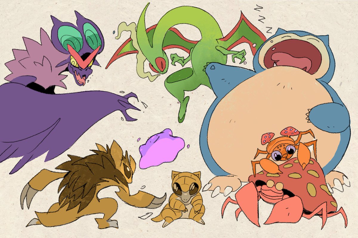 「#Pokémonday sketches of some of my favs 」|Alan Cortesのイラスト