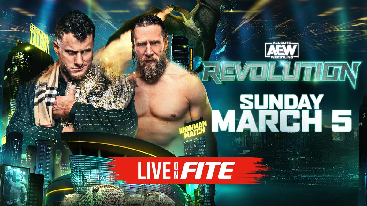 🚨COMPETITION TIME🚨

Thanks to @FiteTV, we have one code for #AEWRevolution this Sunday.

To enter:

- Like &amp; RT this post.
- Follow us &amp; @FiteTV.
- Comment who wins: MJF or Danielson?🤔

Winner announced Friday before #AEWRampage

Competition not open to countries listed below.