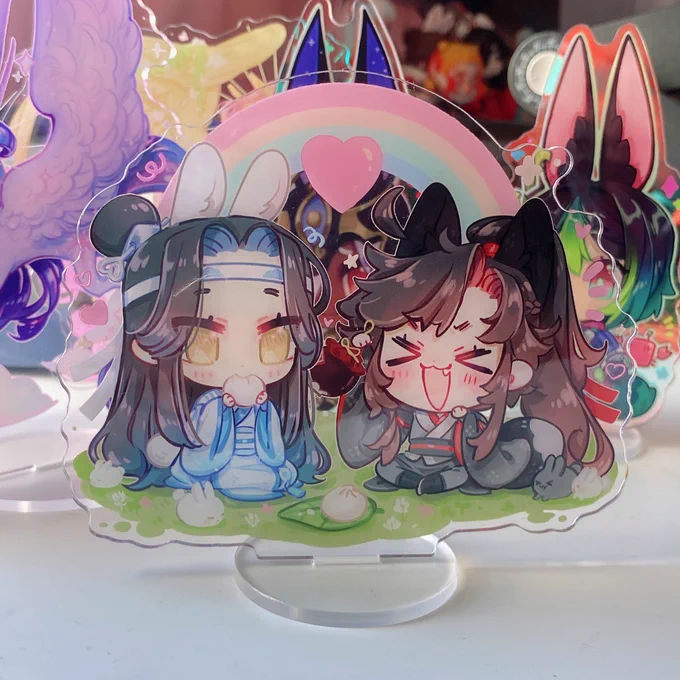 NEW STANDEES ARE HERE!!! Gonna have these at ECCC and on the store!#mdzs #wangxian #Genshin 