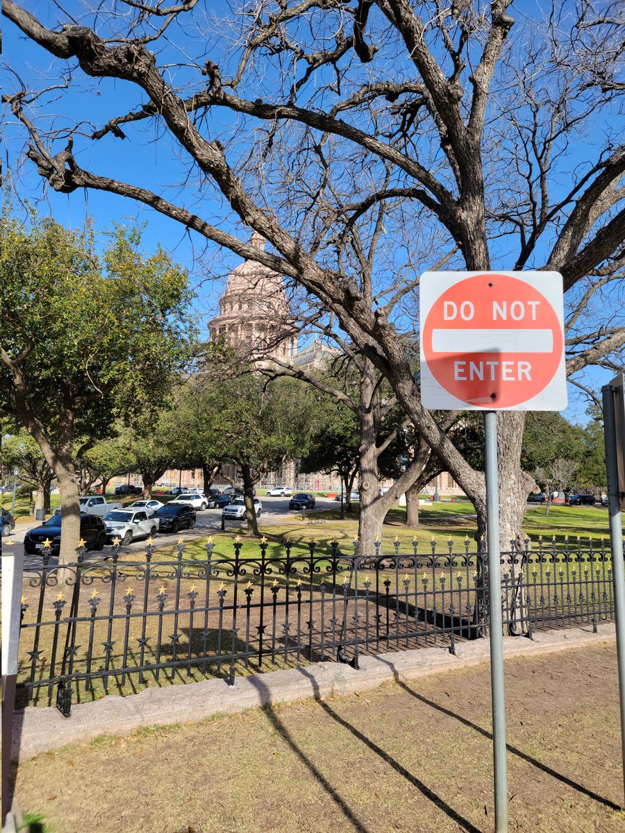 Today, Matt Cone & I were two SBISD dads on a mission - visit offices of all 13 Senators on Pub Ed Comm and deliver our school funding advocacy message.  We were Rodeo ready & armed with SBISD merch, personal letters, & cookies!  No sign could stop us! #txlege #fullyfundSBISD