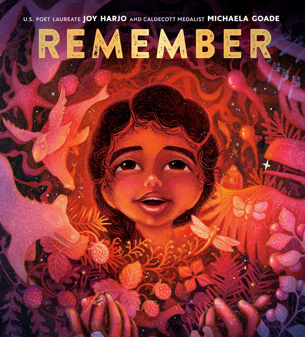 'As I worked on this book, I wanted the pages to feel like a celebration of Lingít Aaní, or Tlingit land.' -Caldecott Medalist @MichaelaGoade, from her artist's note in REMEMBER