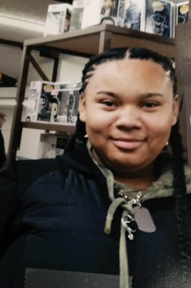 Toledo_PD's tweet photo. Missing Juvenile: Victoria Ernest, 14, has been missing from 300 blk Sheldon since 2/16/23. She is 5’4, 180 lbs, and was wearing blk Rugrats sweat pants and blk sweater. There are medical concerns. Anyone with information call or text Crime Stoppers at 419-255-1111. #toledopolice https://t.co/F4xjqATAAr