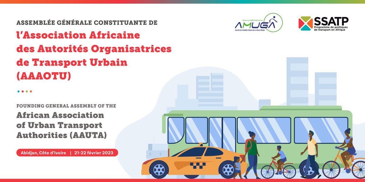 Over 40 #UrbanTransport leaders from 12 #African countries gathered in Abidjan to formally establish the African Association of Urban Transport Authorities (#AAUTA). Learn more here: wrld.bg/TwJe50MZoip