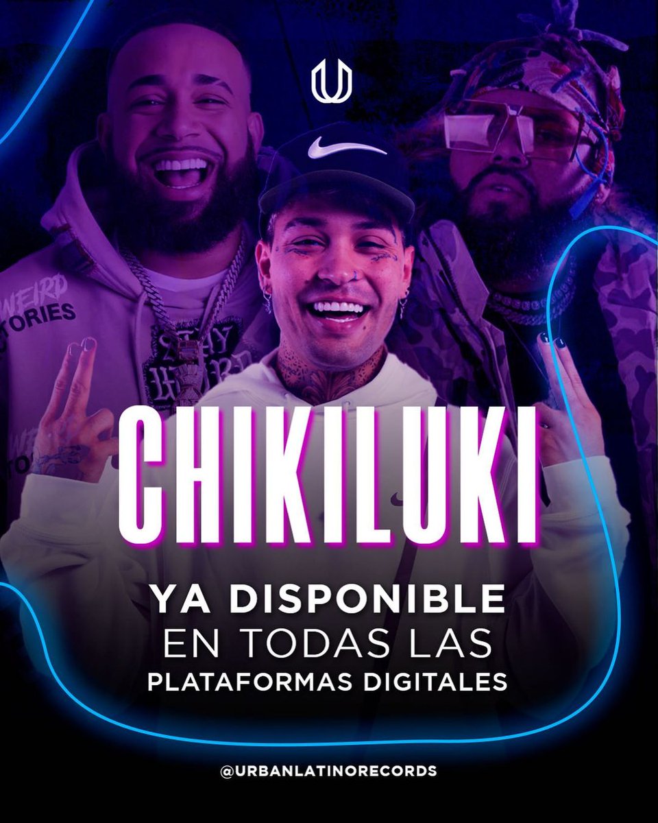 PaiscloMusic's tweet photo. ¡Chikiluki! 🤩🥷
Ya disponible en tu plataforma de música favorita . 🎼🎶
Se unieron 3 líderes del dembow @etervidos @johntheis_ @akigramz para romperla y venimos con todo. 🤩
Actívense ninjas 🥷 que se alinearon los 3 planetas. 🌎
#Disqueras #Musicas #Dembow #USA https://t.co/emTvjlxaTm