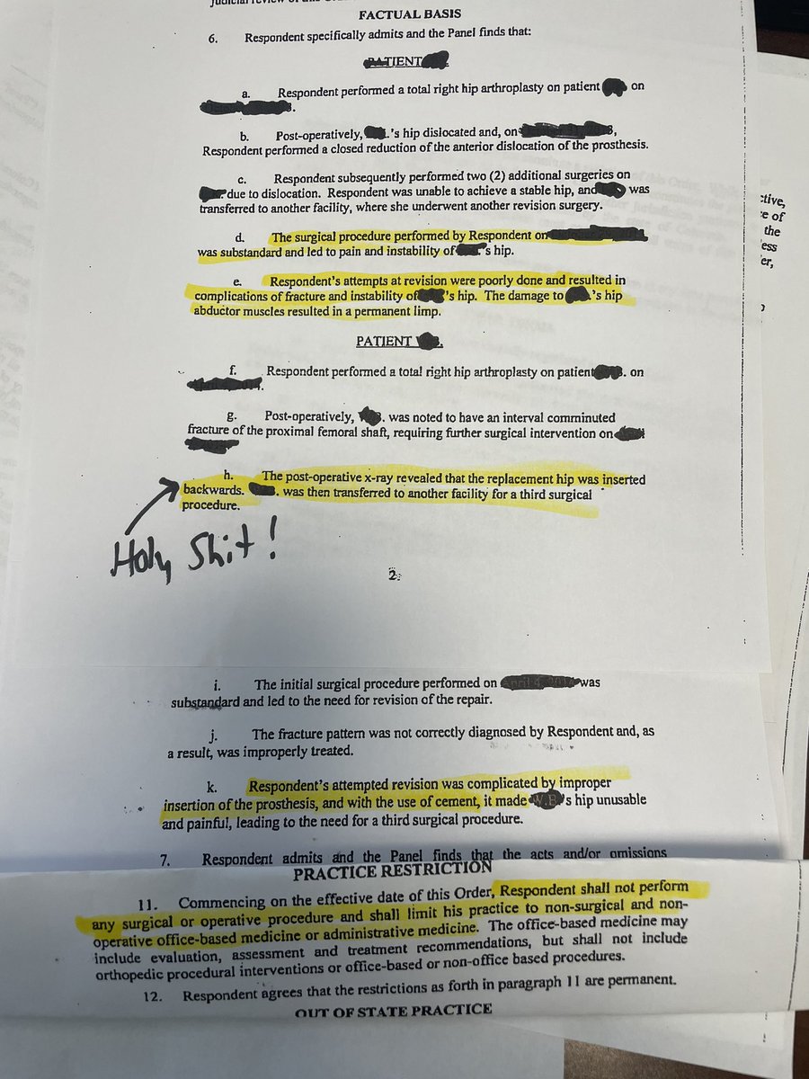 I looked up my “peer” who denied an indicated surgery. 

My “peer” hasn’t been allowed to do surgery for 10 years because he put a hip replacement in backwards, but he gets to overrule my decisions. 

This is insane.