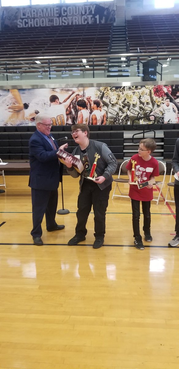 F3Iceman's tweet photo. So proud of this guy.  He just won the #laramiecounty spelling bee. https://t.co/0SndA1jKoB