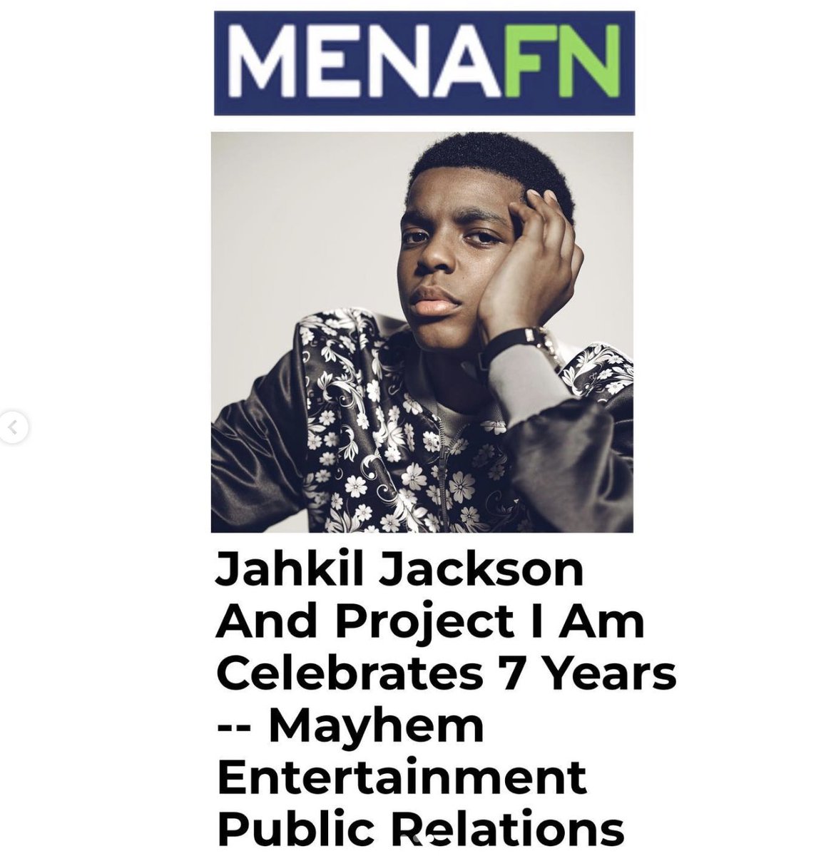 PRESS PRESS PRESS: News broke out that @JahkilJackson  and @Projectiam_  have hit the 7th year mark and has helped over 100,000 people in need in over 65 US cities and 7 different countries. Congratulations to this amazing teen philanthropist for all of his amazing