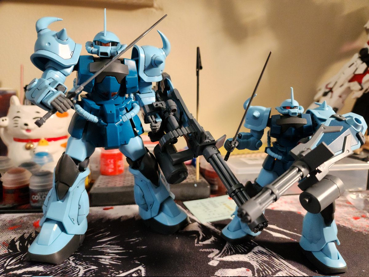 AHolyCorndog's tweet photo. MG 1/100 Gouf Custom from 08th MS Team. This show proved you don't have to be a Newtype to be a badass ace pilot https://t.co/RAFaIJOu4C