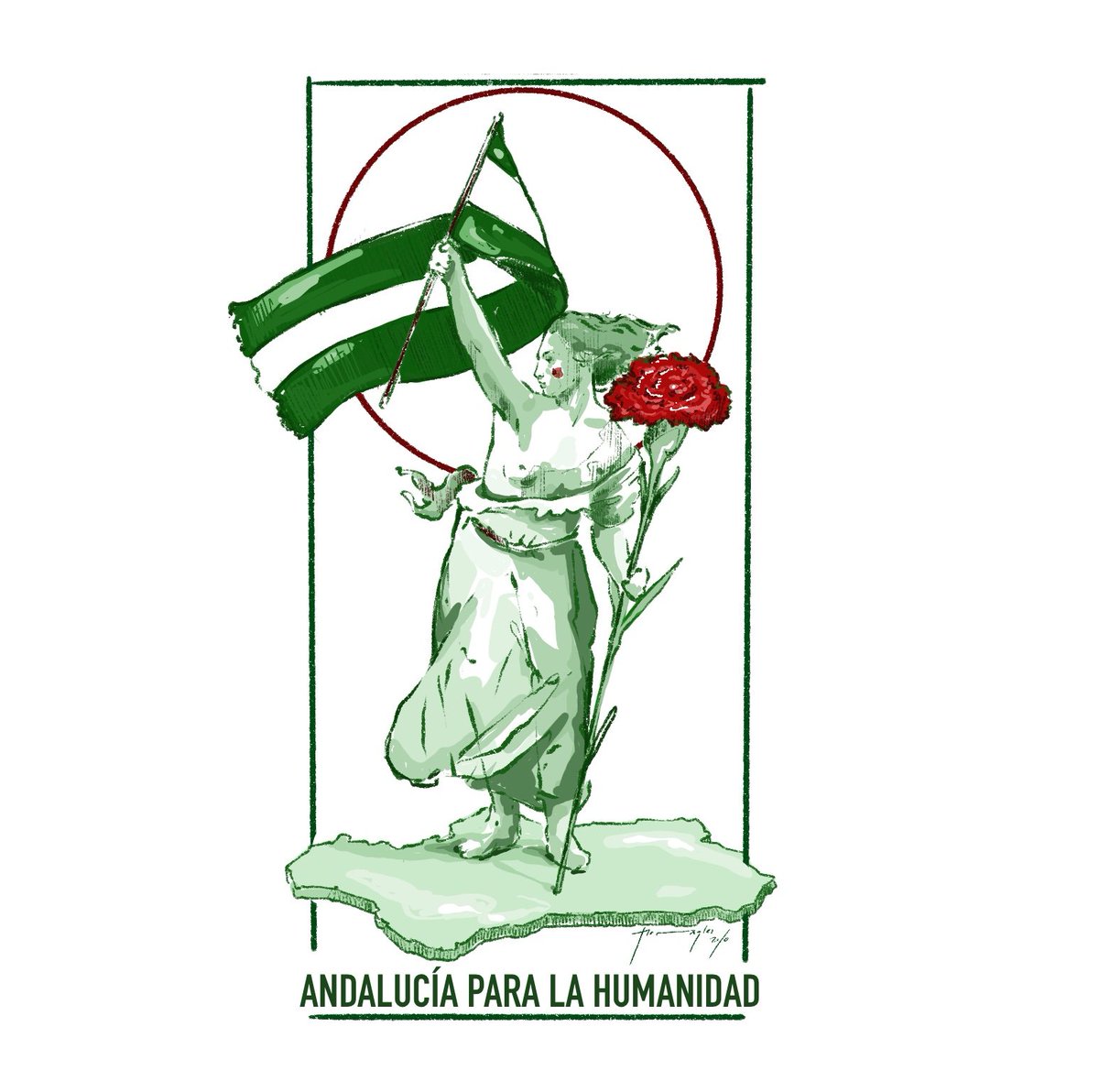 JMoraglez's tweet photo. A los que lucharon por lo que somos, a los abuelos que sembraron y trabajaron el campo del cual comemos, a todo el que siente su tierra. 

Alza tus colores, que arda el corazón y los claveles nazcan un año más. https://t.co/788UKnPUlN