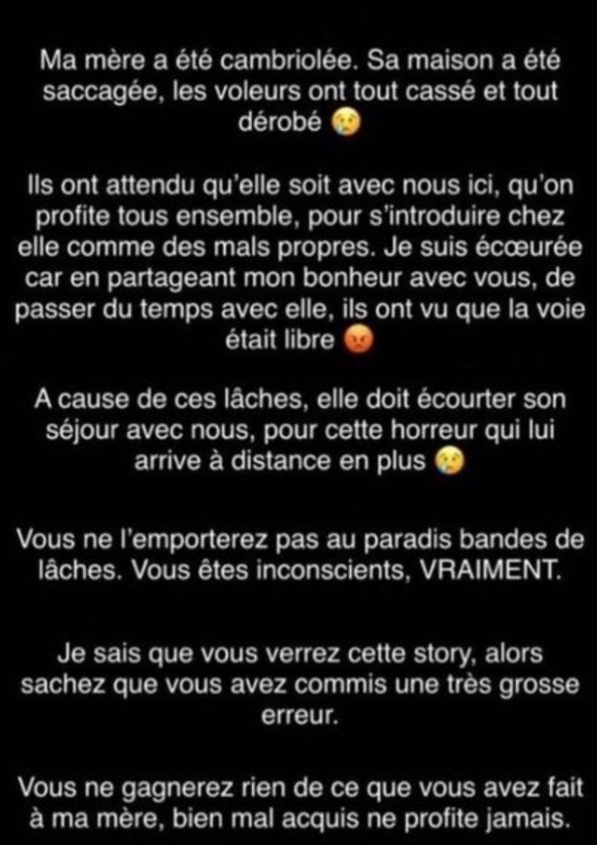 culturelle2023's tweet photo. #kamilanore désolée pour sa mère mais par contre j'ai aimé l'ironie de la citation "bien mal acquit ne profite jamais" vous avez bien #arnaque des mères des jeunes filles des familles la roue tourne 👌 #influvoleurs #magalieberdah #comptecpf #julienbert #jlcfamily #marcblata https://t.co/wkeyHeCWJD