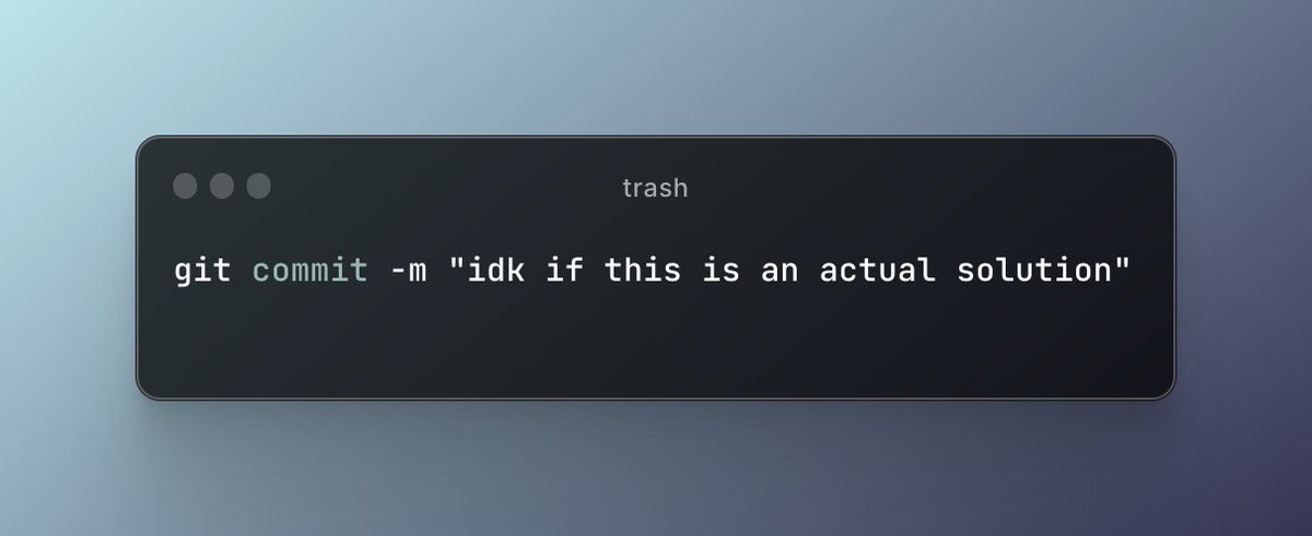 trashh_dev's tweet image. how my monday is going.

if it works it works.